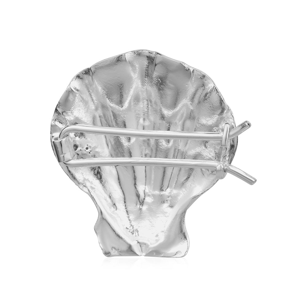 Afrodite seashell hair pin in solid 925 Sterling Silver