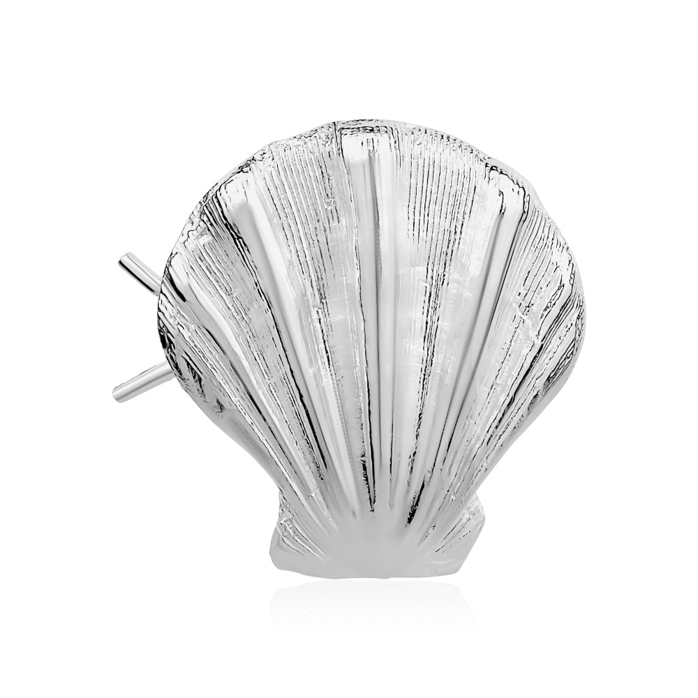 Afrodite seashell hair pin in solid 925 Sterling Silver