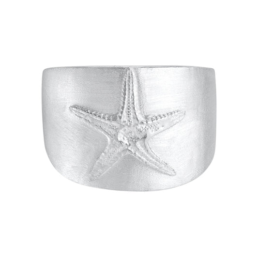 Starfish fossil ring.