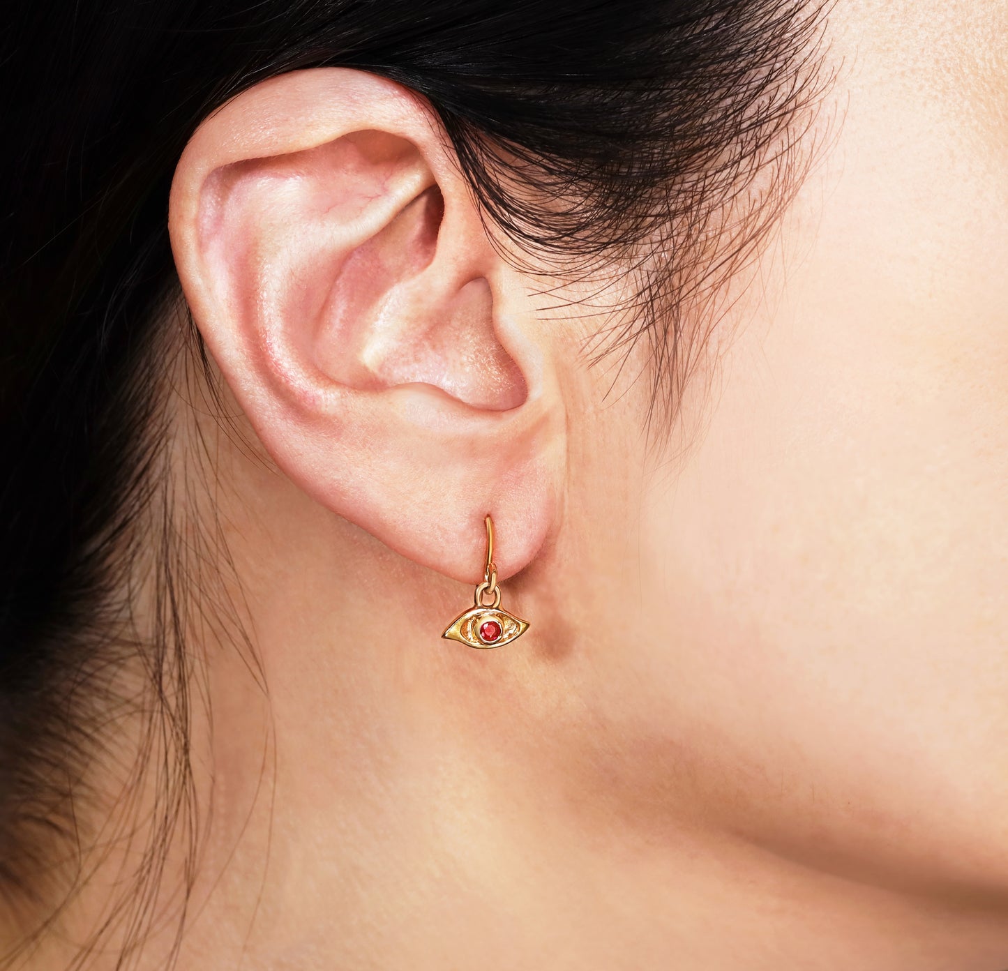 Mati Petite earrings with rubies